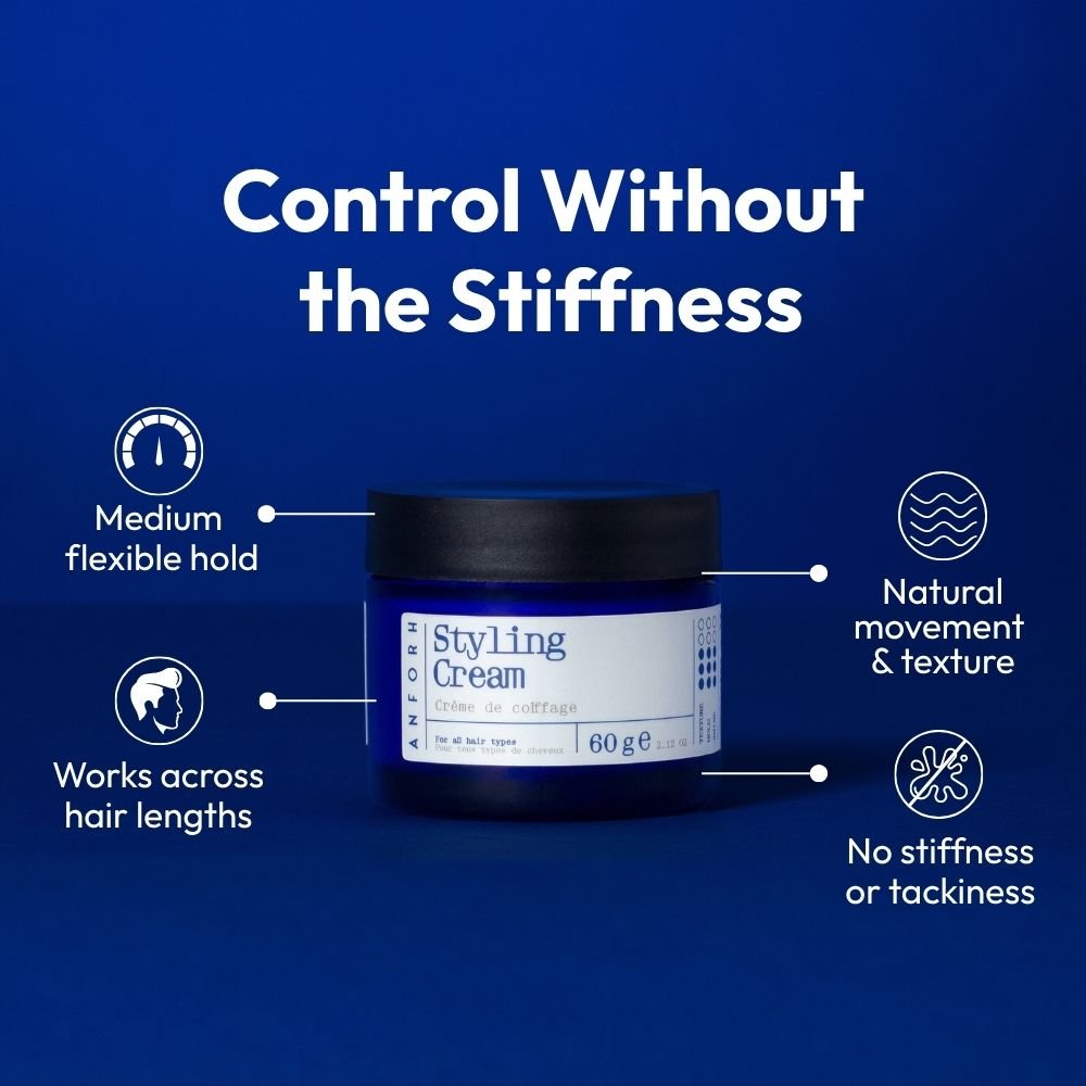 Styling Cream – control without the stiffness, key benefits
