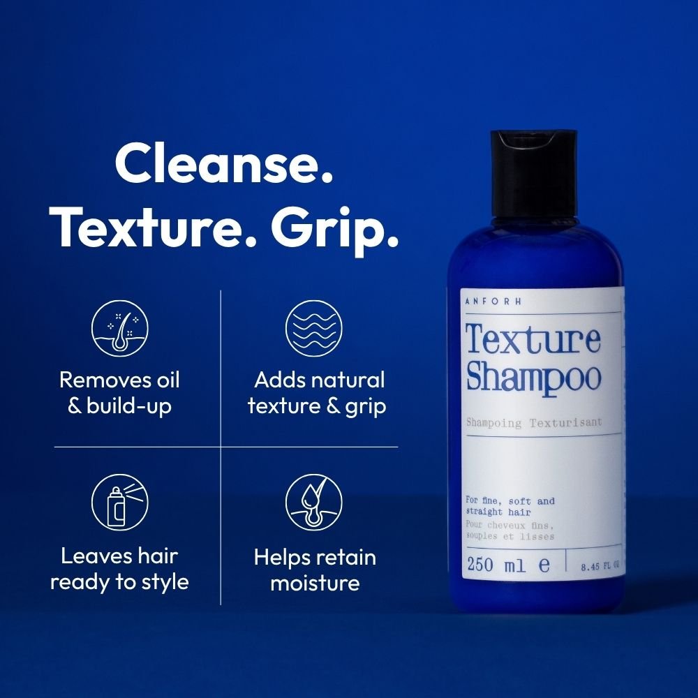 Texture Shampoo – cleanse, texture and grip, key benefits